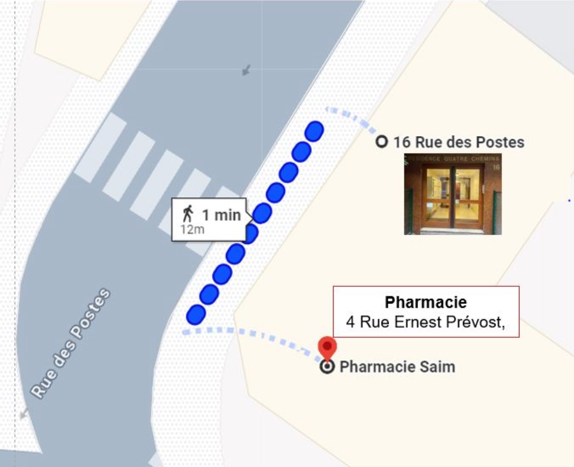 Plan de la pharmacie