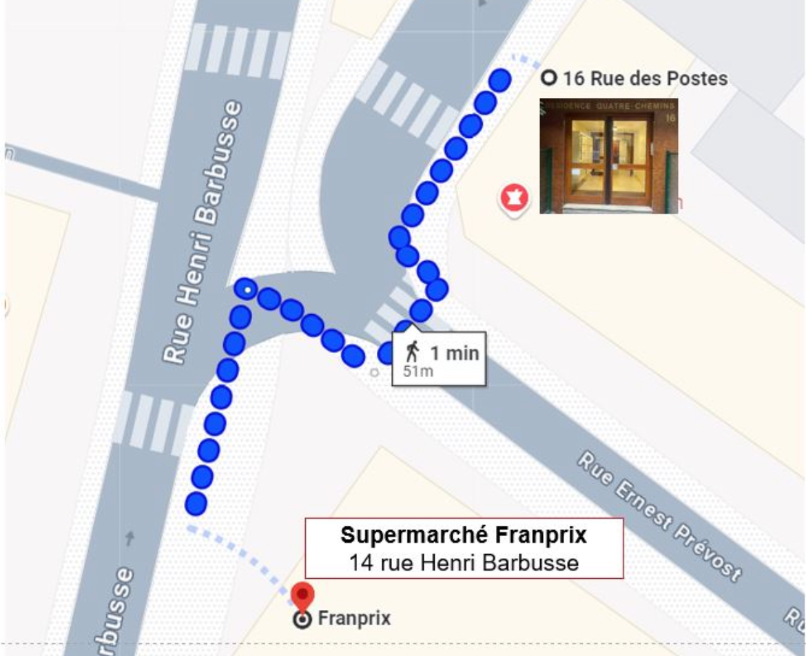 Plan du supermarché