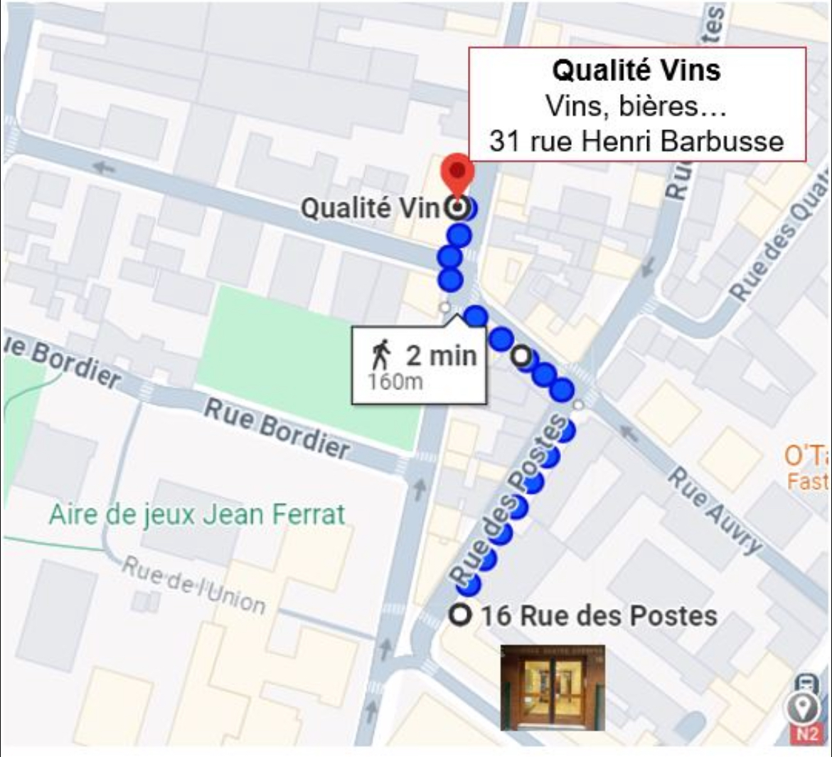 Plan vins et bières